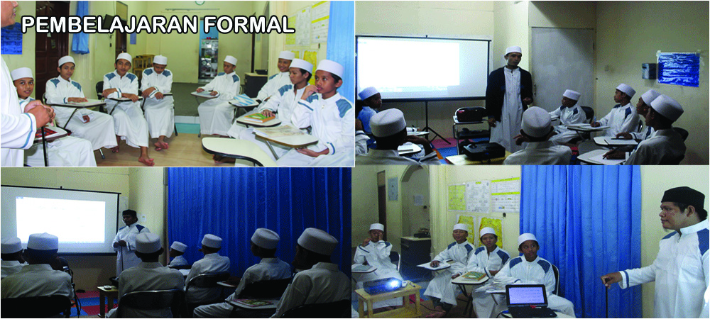 Santri berkumpul bersama seluruh civitas rumah santri kreatif